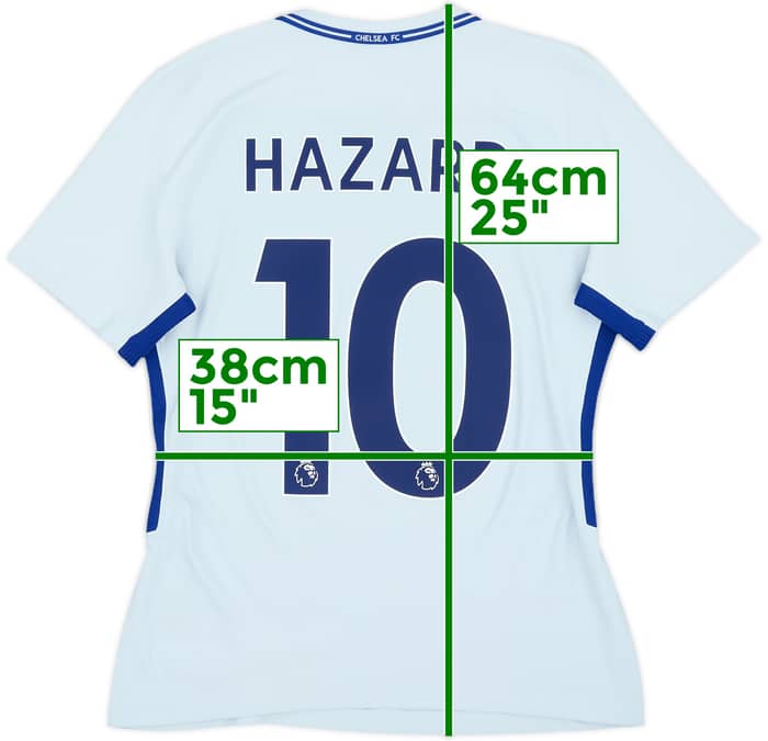 2017-18 Chelsea Authentic Away Shirt Hazard #10 - 8/10 - (Women's S)