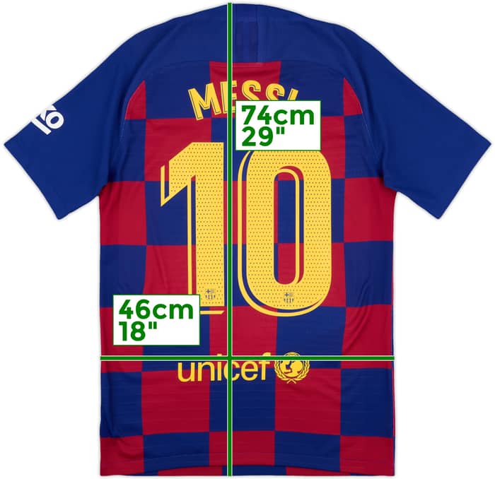 2019-20 Barcelona Authentic Home Shirt Messi #10 - 8/10 - (S)
