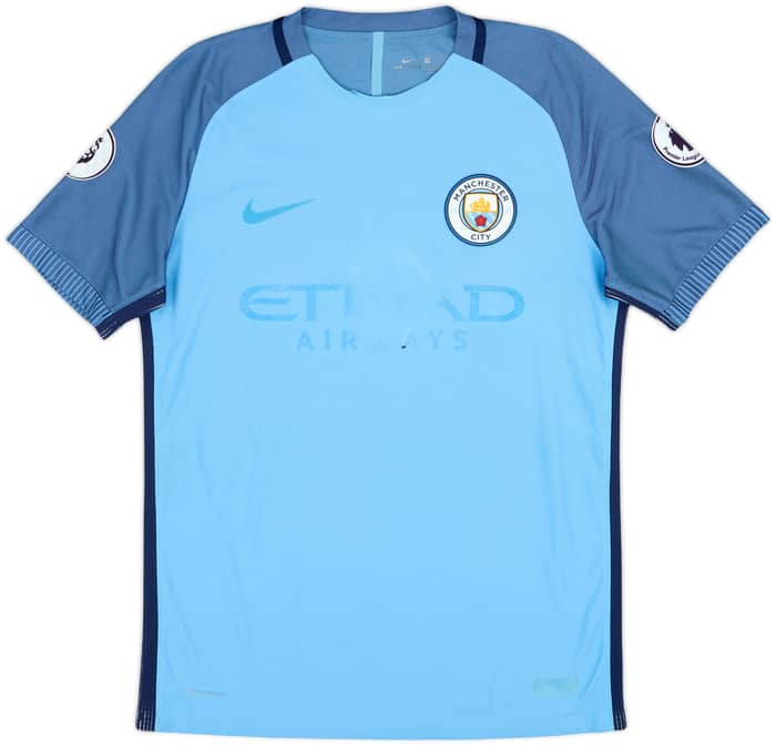 2016-17 Manchester City Authentic Home Shirt Kun Aguero #10 - 3/10 - (M)