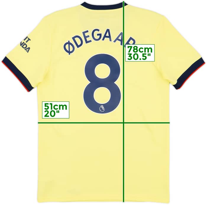 2021-22 Arsenal Away Shirt Odegaard #8 - 9/10 - (M)