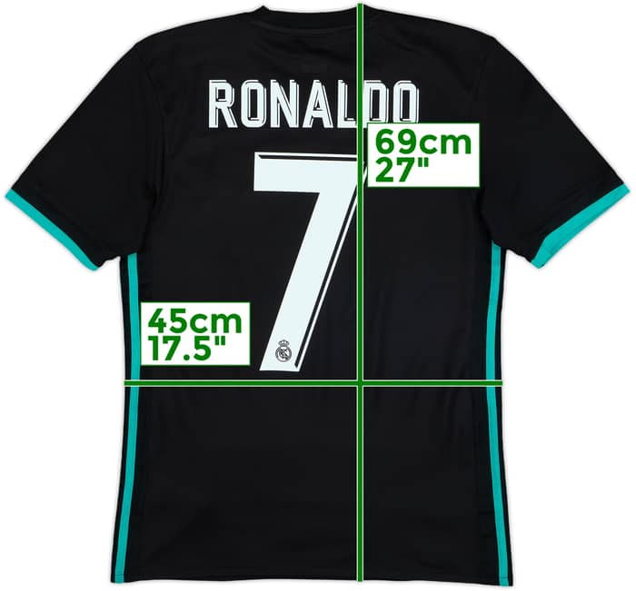 2017-18 Real Madrid Away Shirt Ronaldo #7 - 8/10 - (XS)