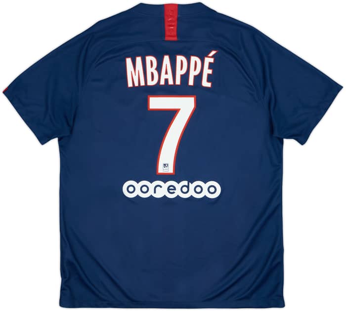 2019-20 Paris Saint-Germain Home Shirt Mbappe #7 - 10/10 - (XL)