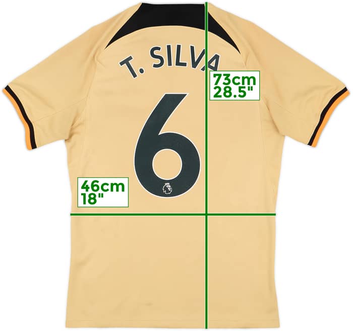 2022-23 Chelsea Third Shirt T.Silva #6 - 8/10 - (S)