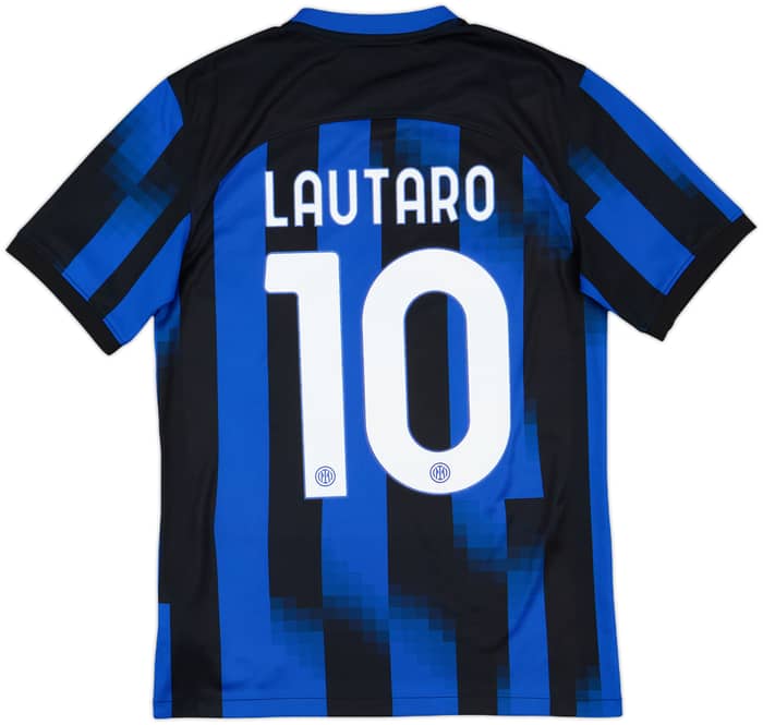 2023-24 Inter Milan Home Shirt Lautaro #10 - 9/10 - (S)
