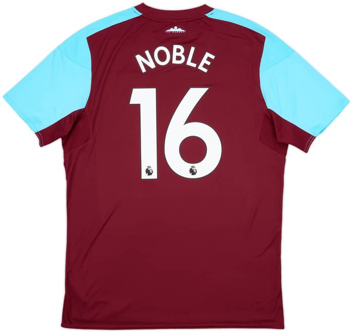 2017-18 West Ham Home Shirt Noble #16 - 10/10 - (XL)