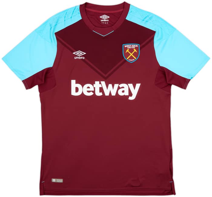 2017-18 West Ham Home Shirt Noble #16 - 10/10 - (XL)