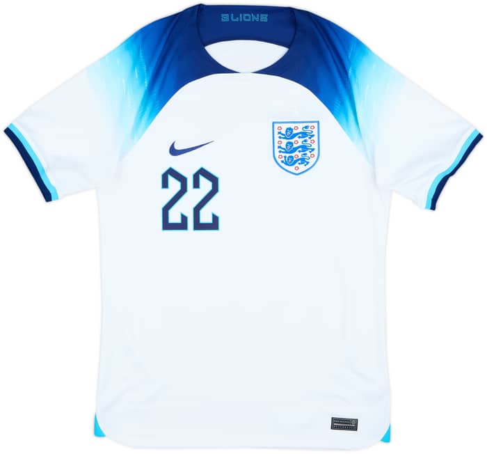 2022-23 England Home Shirt Bellingham #22 - 8/10 - (S)