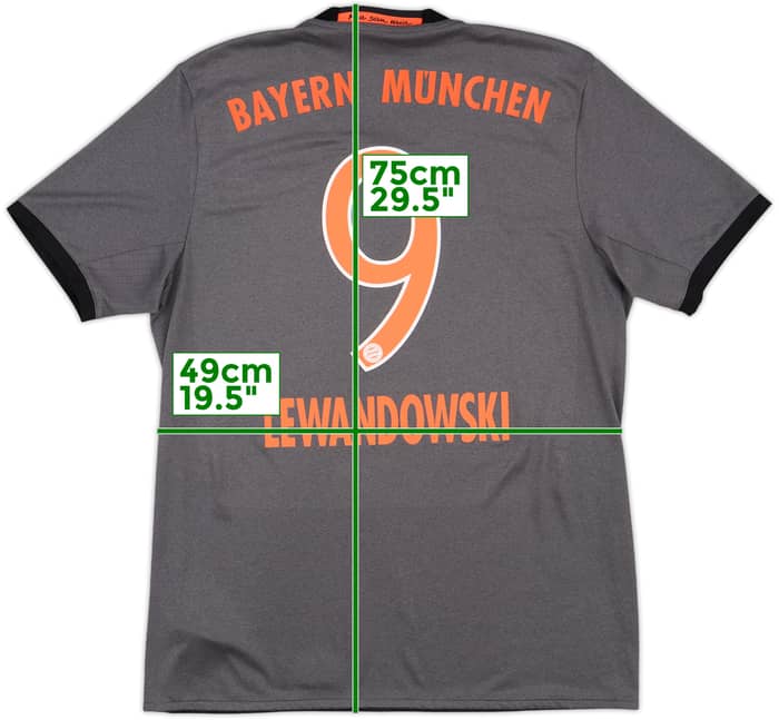 2016-17 Bayern Munich Away Shirt Lewandowski #9 - 8/10 - (M)