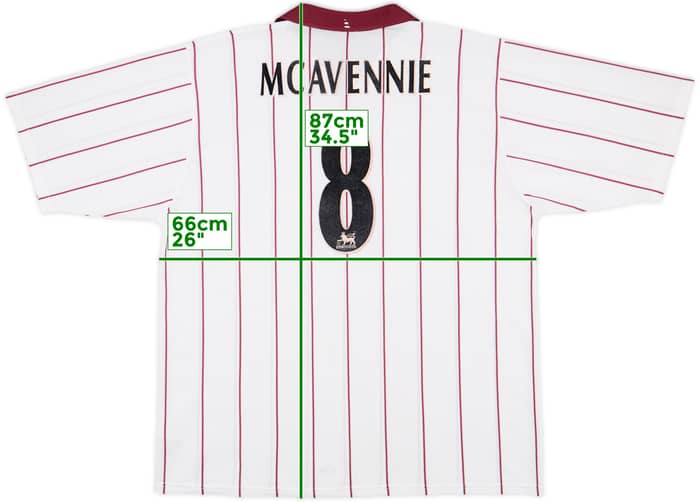 2002-03 West Ham Away Shirt McAvennie #8 - 7/10 - (3XL)