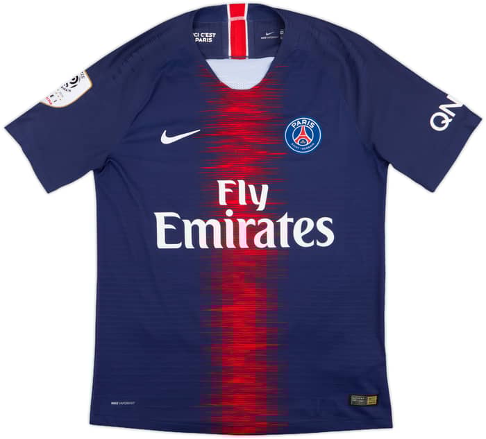 2018-19 Paris Saint-Germain Authentic Home Shirt Mbappe #7 - 9/10 - (M)