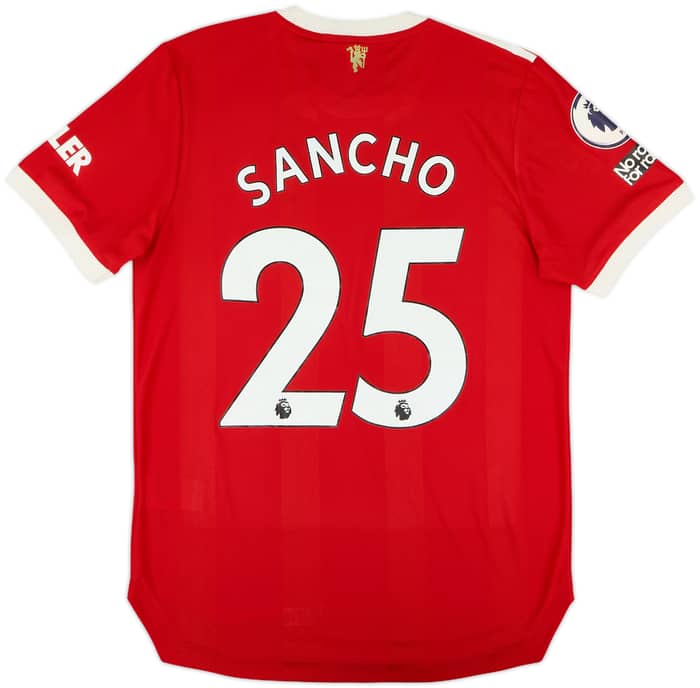2021-22 Manchester United Authentic Home Shirt Sancho #25 - 10/10 - (M)