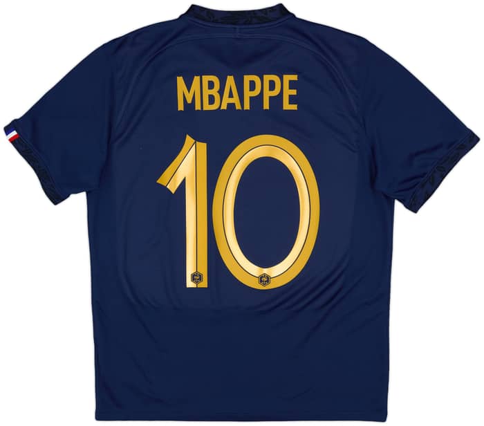 2022-23 France Home Shirt Mbappe #10 - 7/10 - (M)