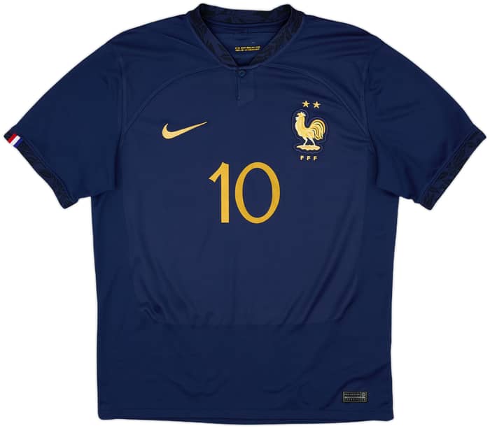 2022-23 France Home Shirt Mbappe #10 - 7/10 - (M)