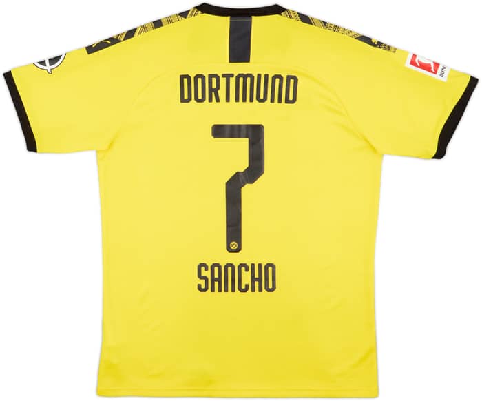 2019-20 Borussia Dortmund Home Shirt Sancho #7 - 8/10 - (L)