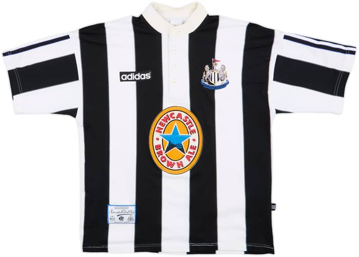 1995-97 Newcastle Home Shirt Shearer #9 - 7/10 - (S)