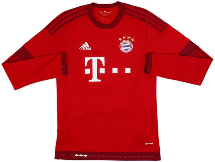 2015-16 Bayern Munich Home L/S Shirt Muller #25 - 5/10 - (S)
