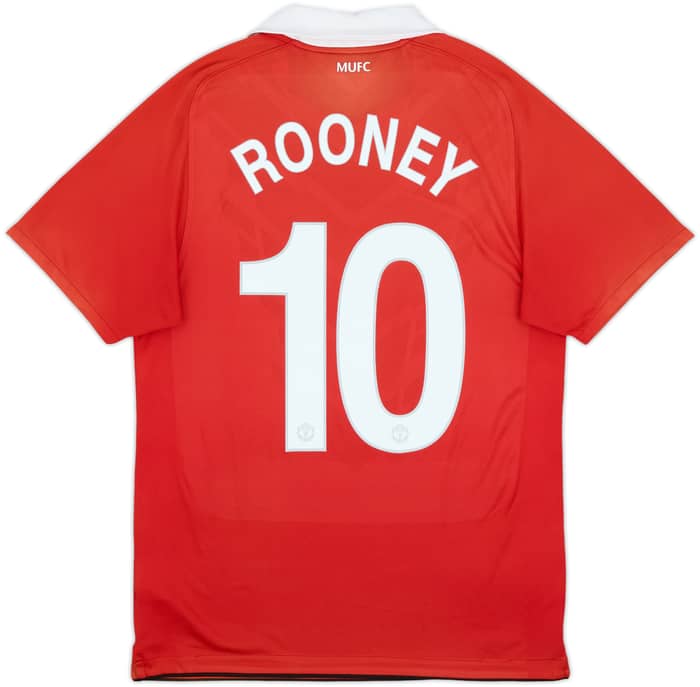 2010-11 Manchester United Home Shirt Rooney #10 - 6/10 - (S)