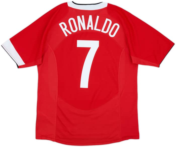 2004-06 Manchester United Home Shirt Ronaldo #7 - 8/10 - (S)