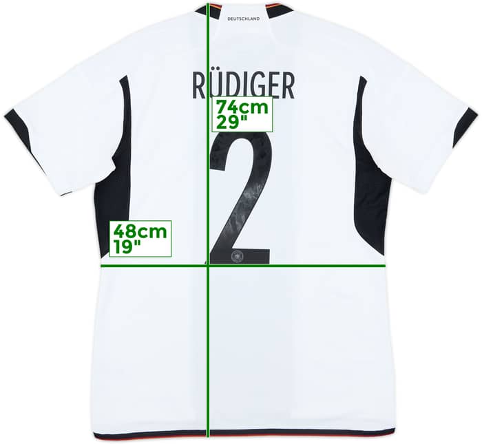 2022-23 Germany Home Shirt Rudiger #2 - 9/10 - (L)