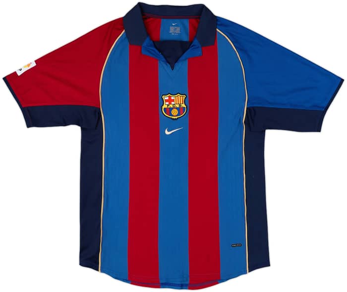 2001-02 Barcelona Home Shirt Luis Enrique #21 - 4/10 - (M)