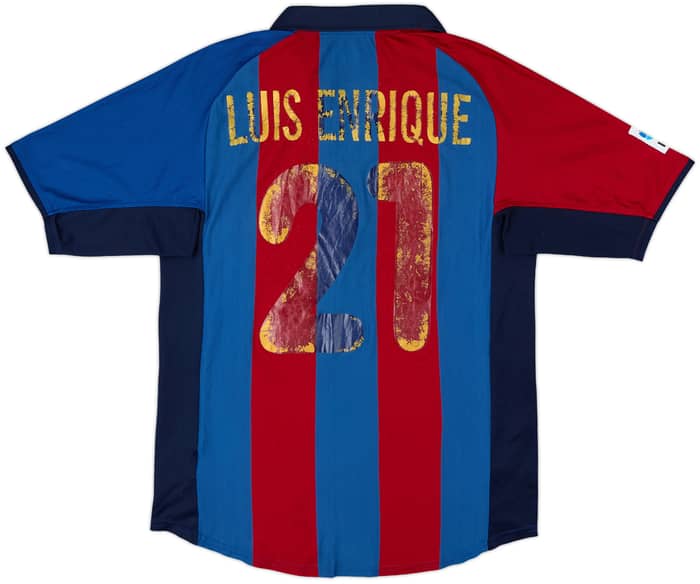 2001-02 Barcelona Home Shirt Luis Enrique #21 - 4/10 - (M)