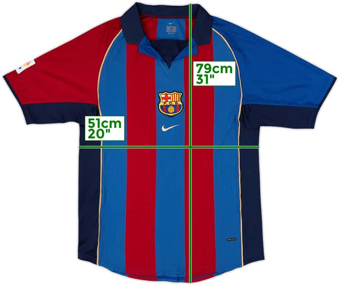 2001-02 Barcelona Home Shirt Luis Enrique #21 - 4/10 - (M)