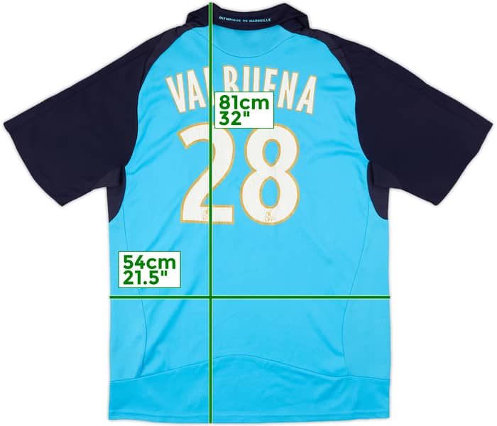 2008-09 Olympique Marseille Away Shirt Valbuena #28 - 6/10 - (M)