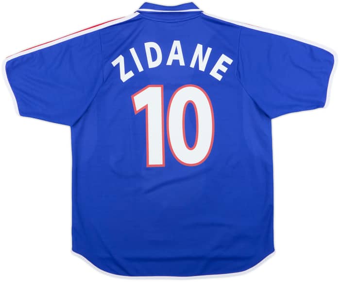 2000-02 France Home Shirt Zidane #10 - 8/10 - (XL)