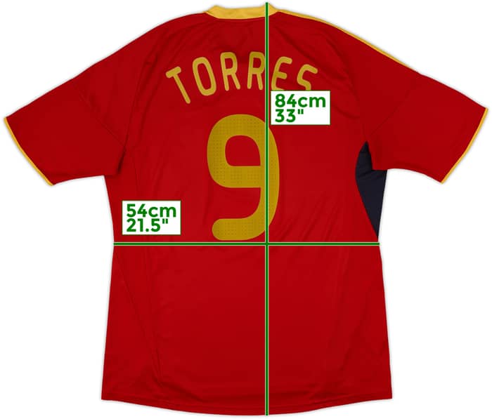2009 Spain Home Shirt Torres #9 - 8/10 - (XL)