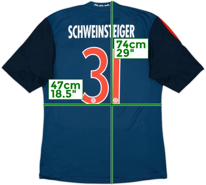 2013-14 Bayern Munich Third Shirt Schweinsteiger #31 - 7/10 - (M)