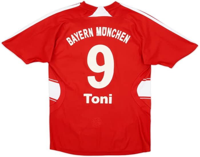 2007-08 Bayern Munich Home Shirt Toni #9 - 6/10 - (M.Boys)