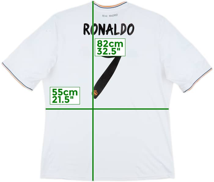 2013-14 Real Madrid Home Shirt Ronaldo #7 - 6/10 - (XL)