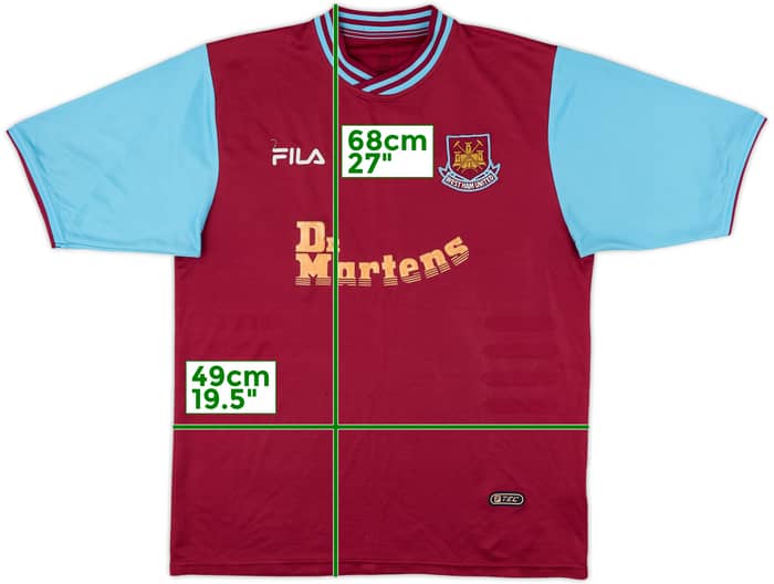 2001-03 West Ham Home Shirt - 5/10 - (L)