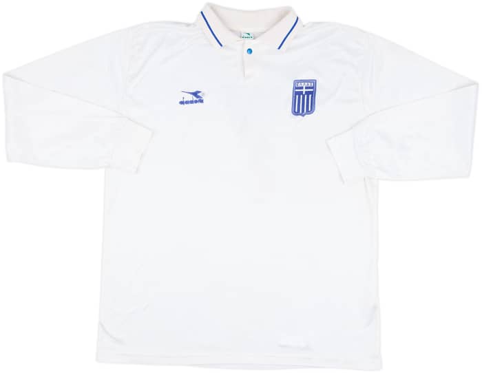 1993 Greece Match Issue Away L/S Shirt #7