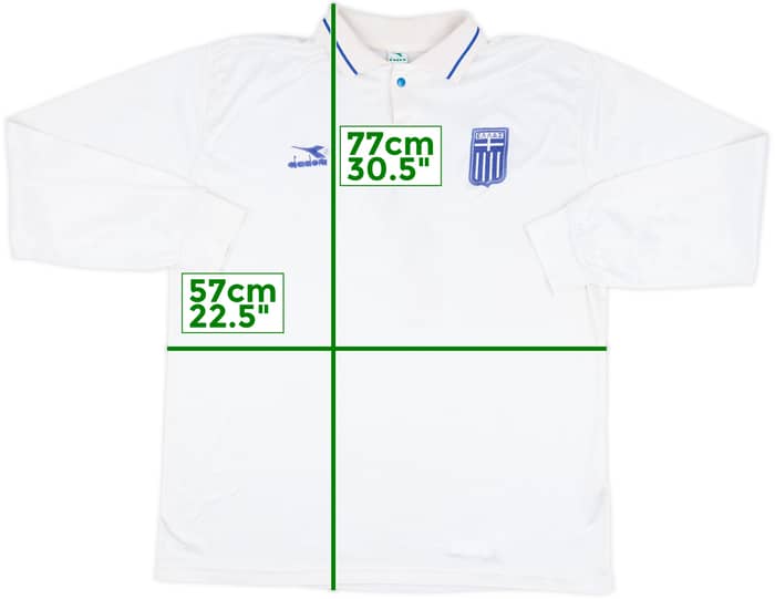 1993 Greece Match Issue Away L/S Shirt #7