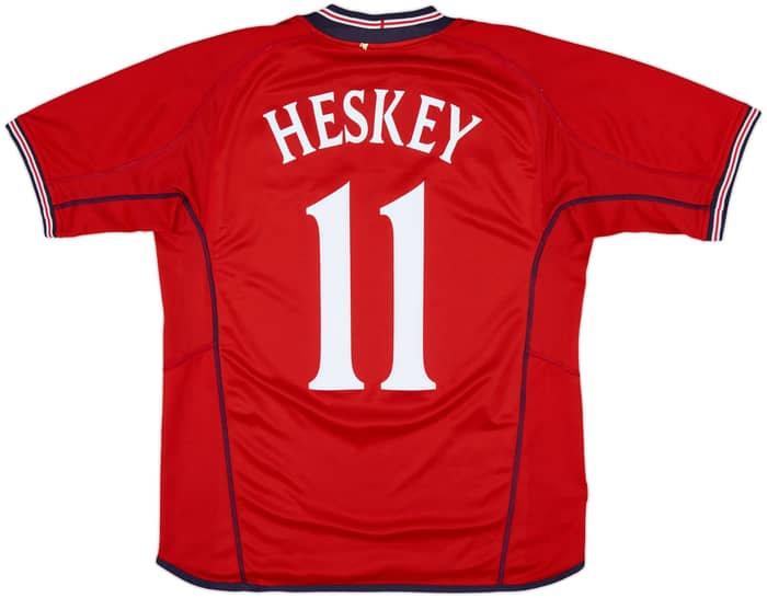 2002-04 England Away Shirt Heskey #11 - 8/10 - (M)