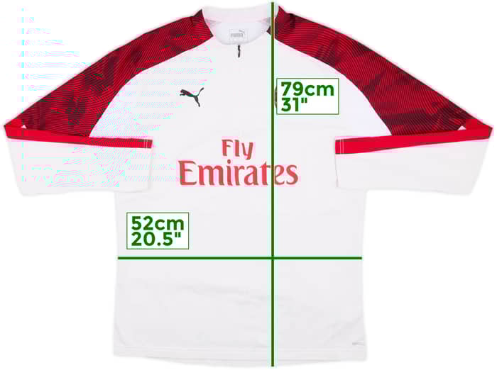2019-20 AC Milan Puma 1/4 Zip Training Top - 8/10 - (XL)