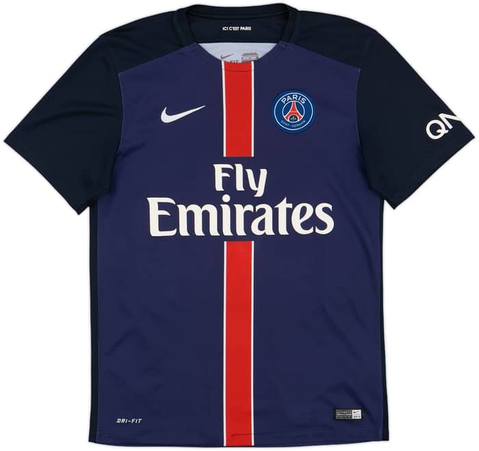 2015-16 Paris Saint-Germain Home Shirt Cavani #9 - 7/10 - (S)