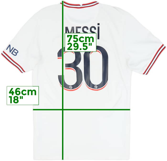 2021-22 Paris Saint-Germain Fourth Shirt Messi #30 - 6/10 - (S)