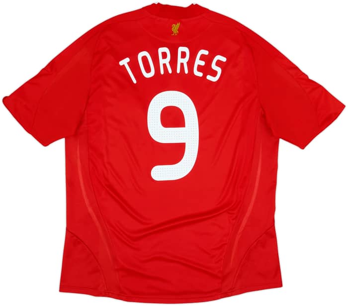 2008-10 Liverpool Home Shirt Torres #9 - 7/10 - (XL)