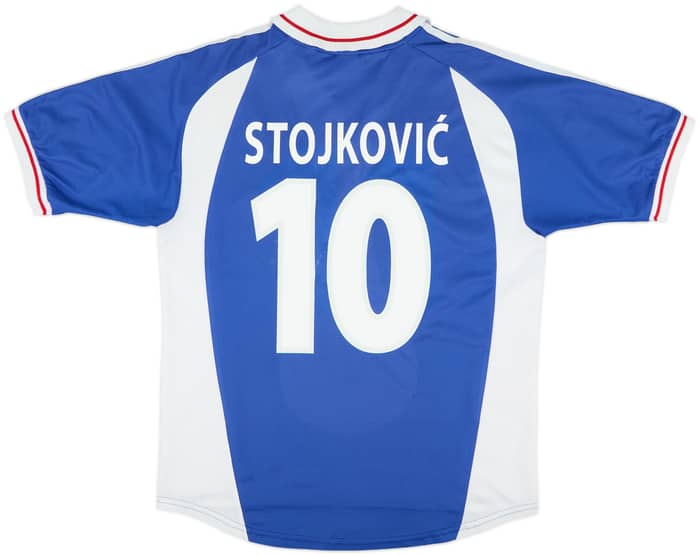 2000-01 Yugoslavia Home Shirt Stojkovic #10 - 8/10 - (M)