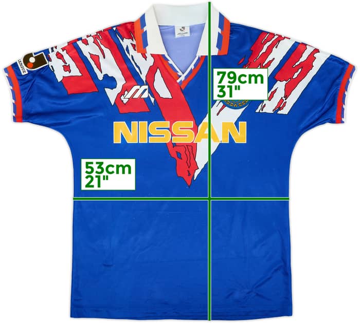 1993-94 Yokohama Marinos Home Shirt #10 - 8/10 - (L)