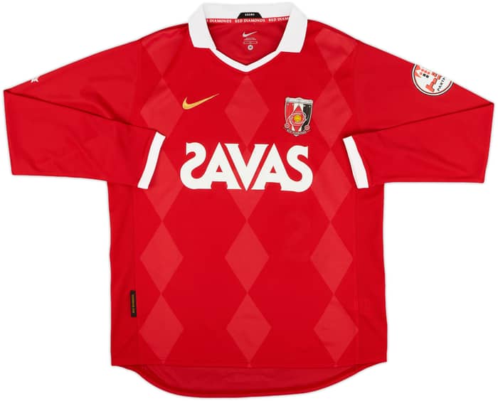 2010 Urawa Red Diamonds Home L/S Shirt - 7/10 - (M)