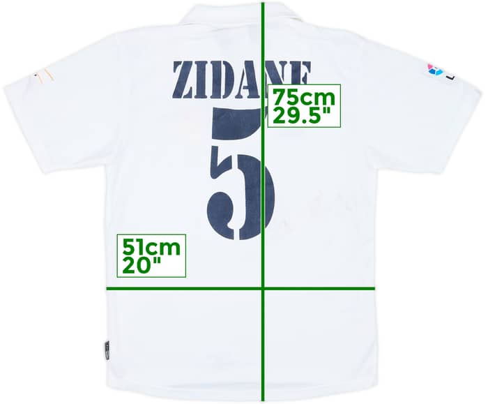 2001 Real Madrid Home Shirt Zidane #5 - 6/10 - (S)