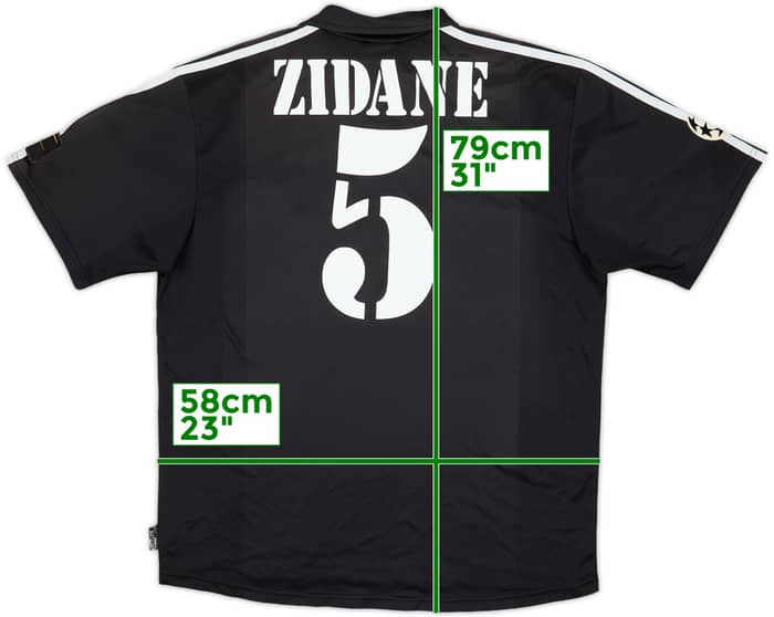 2002-03 Real Madrid Centenary Away Shirt Zidane #5 - 9/10 - (L)
