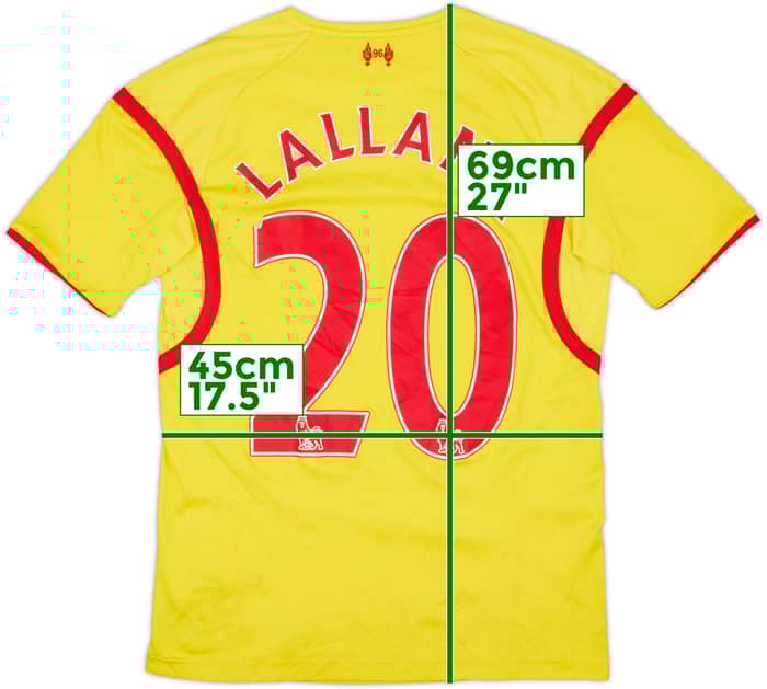 2014-15 Liverpool Away Shirt Lallana #20 - 5/10 - (S)