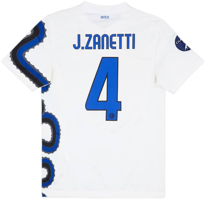 2010-11 Inter Milan Away Shirt J.Zanetti #4 - 6/10 - (S)
