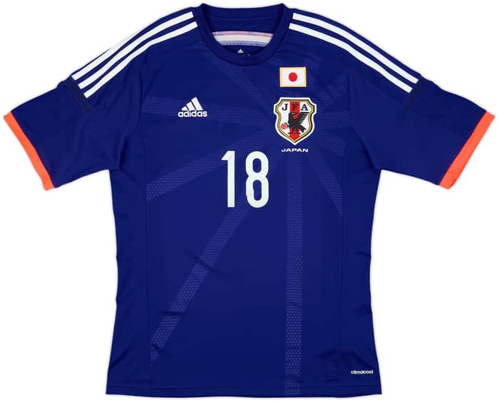 2013-15 Japan Home Shirt Osako #18 - 9/10 - (L)