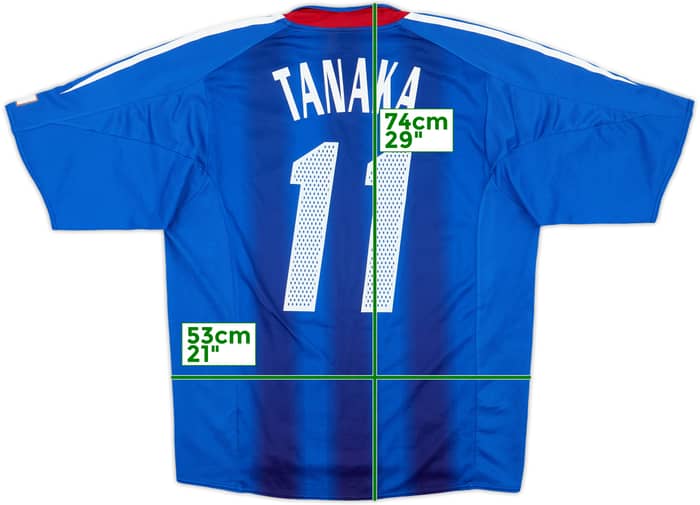 2004-06 Japan Authentic Home Shirt Tanaka #11 - 6/10 - (L)