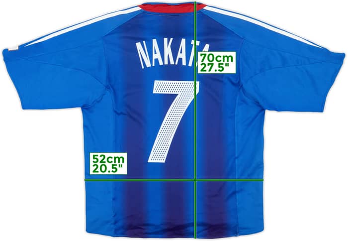 2004-06 Japan Authentic Home Shirt Nakata #7 - 8/10 - (L)
